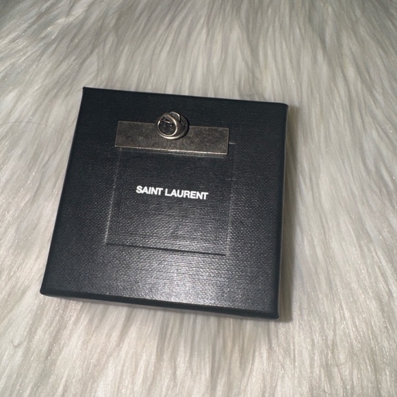 New in box Saint Laurent Logo/ Rainbow Pin - Picture 4 of 7